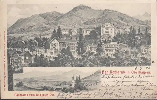 AK Bad Kohlgrub Panorama de Bad à Est, couru en 1902
