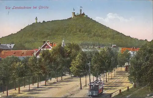 AK Die Landesgrenze bei Görlitz, gelaufen 1925