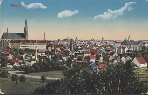 AK Görlitz, Stadtansicht, Feldpost, gelaufen 1916