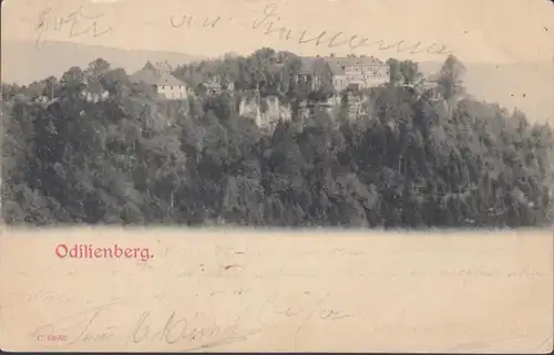 CPA St Odilienberg, Mont Sainte-Odile, couru en 1902