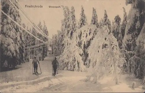 AK Friedrichroda Sport d'hiver, couru en 1922