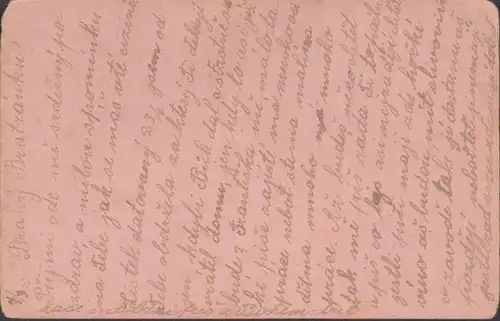 Feldpostkorrespondenzkarte Sloupnice, gelaufen 1916