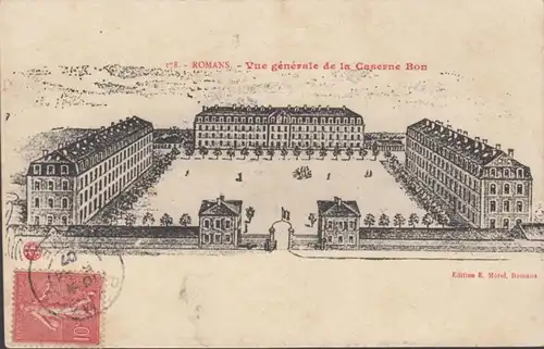 CPA Romans-sur-Isère Vue générale de la Casente Bon, circulé 1907