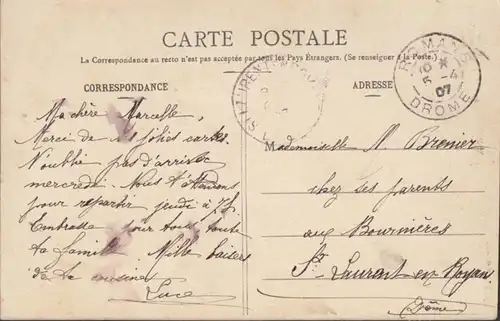 CPA Romans-sur-Isère Vue générale de la Casente Bon, circulé 1907