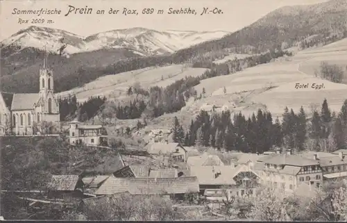 AK Sommerfrische Prein an der Rax Stadtansicht, gelaufen