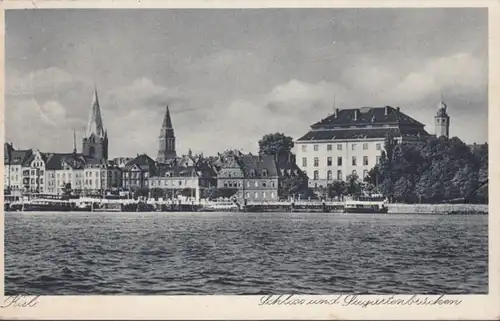 AK Kiel Château et Seegarten Ponts Feldpost, couru en 1941
