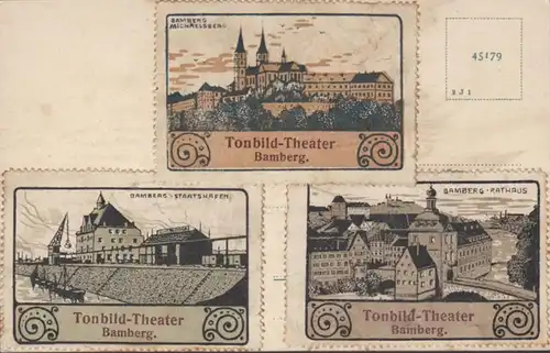 AK Bamberg Dom et résidence Théâtre d'images sonores Timbres, incurvé