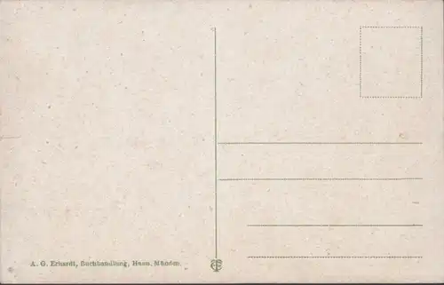 AK Hann. Münden Weserstein, ungelaufen