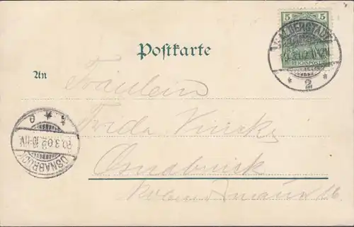 AK Okertal Mausefalle, gelaufen 1902