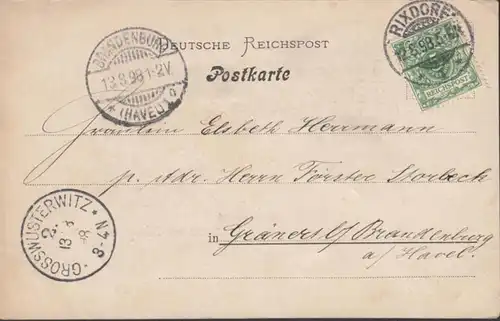 AK Gruss aus Berlin Platz am Zeughaus, gelaufen 1898