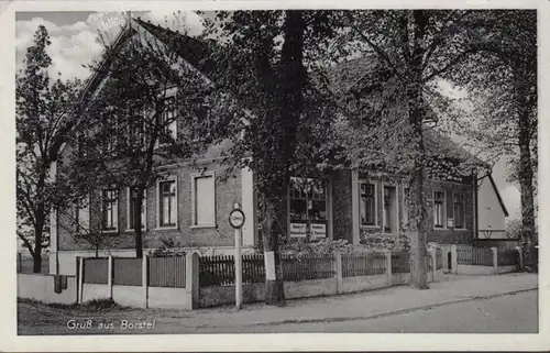 AK Salutation de Borstel chez Winsen Boulangerie et des produits coloniaux, couru 1947