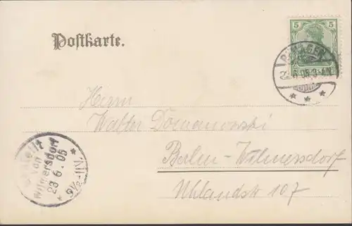 AK Remagen Apollinariskirche, gelaufen 1905