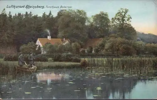 AK Luftkurort Rheinsberg Forsthaus Boberow, gelaufen 1906