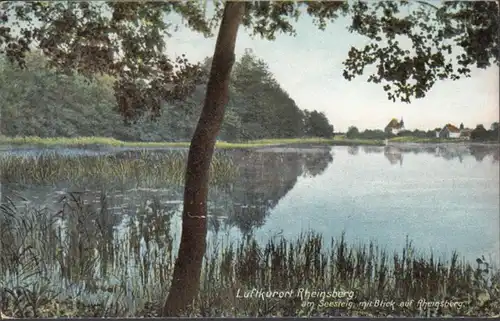 AK Luftkurort Rheinsberg Am Seesteig mit Blick auf Rheinsberg, gelaufen 1906