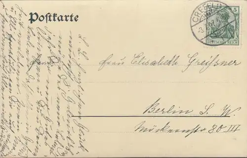 AK Wildbad von der Paulinenhöhe, gelaufen 1907