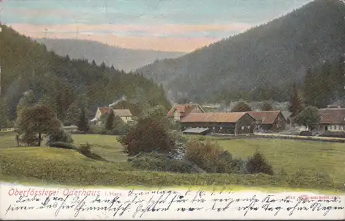 AK Oderhaus Oberförsterei, couru 1907