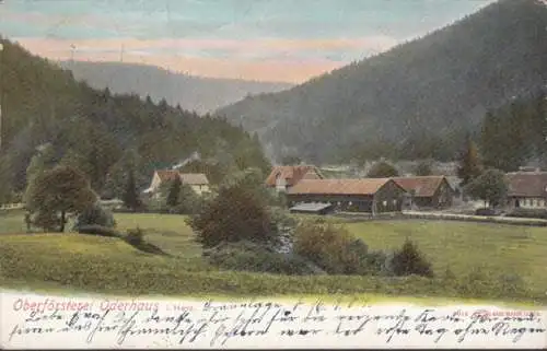 AK Oderhaus Oberförsterei, couru 1907