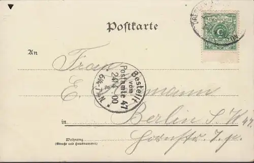 AK Gruss de Bautzen Vue de la ville Litho, couru 1900