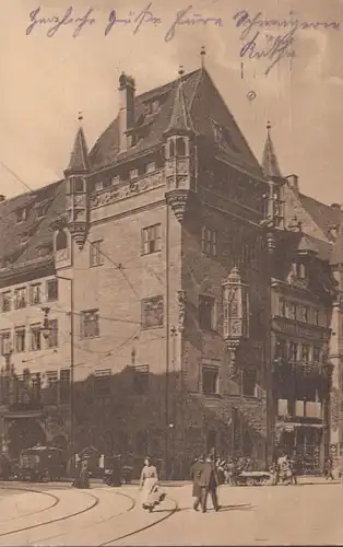 AK Nürnberg, Nassauer Haus, gelaufen 1910