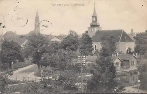 AK Erlangen Martinsbühl, gelaufen 1910