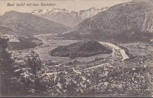 AK Bad Ischl avec la pierre de toit, couru