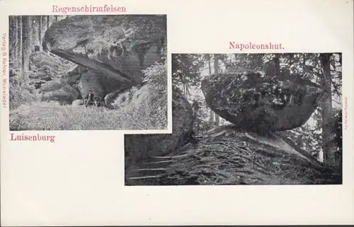 AK Luisenburg Parapluie et chapeau Napoléon, incurvé