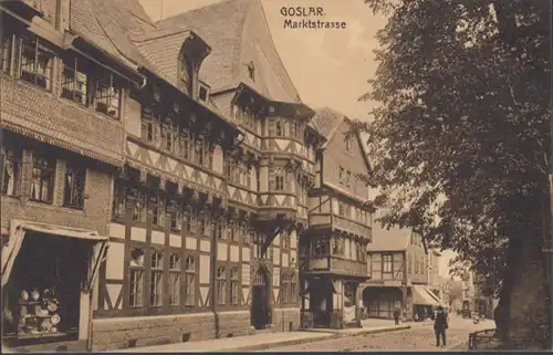 AK Goslar a. Harz Marktstraße, incurvée