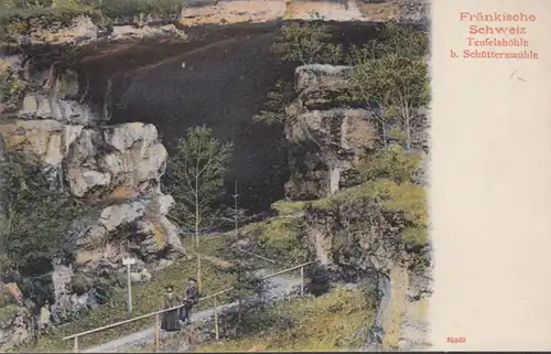 AK Pottenstein Teufelshöhle bei Schüttersmühle, ungelaufen