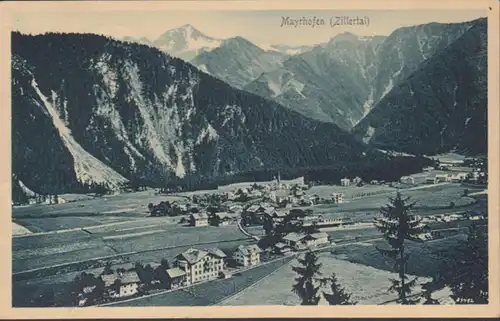 AK Mayrhofen Stadtansicht, gelaufen