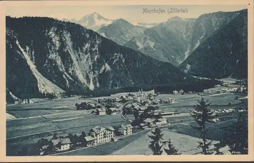 AK Mayrhofen Vue de la ville, couru