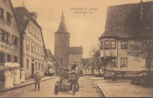 AK Neustadt a.d. Aisch Nürnberger Tor, gelaufen 1910
