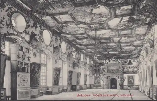 AK Schloss Weikersheim Rittersaal, ungelaufen