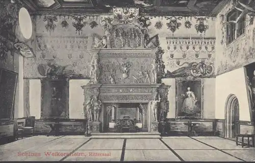 AK Schloss Weikersheim Salle des Chevaliers, incurvée