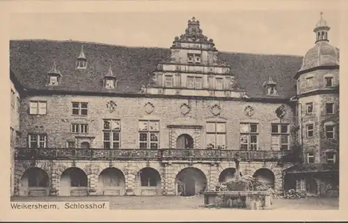 AK Weikersheim Schlosshof, ungelaufen