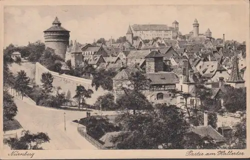 AK Nürnberg Partie am Hallertor, gelaufen 1928