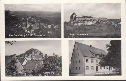 AK Hartenstein b. Velden Vue de la ville Burg Hirtenberg Hostal Rauh, inachevé