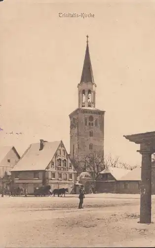 AK Lettonie Mitau Trinitatis-Eglise de champ Post, couru 1917