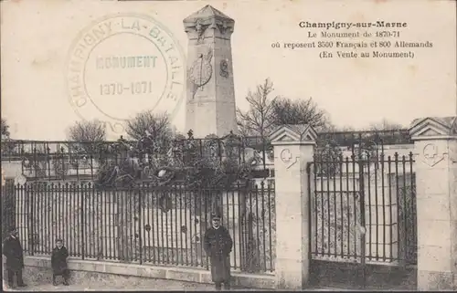 CPA Champigny-sur-Marne Le Monument 1870-71, non circulaire