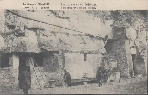 CPA Les cartes de Soissons, circulé 1915