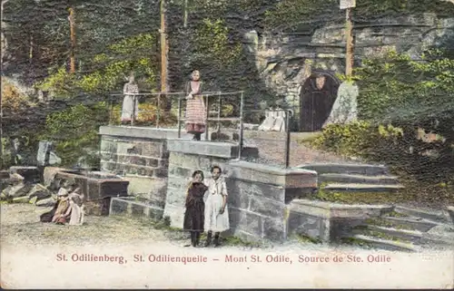 CPA St.Odilienber St.Odilienquelle Präge-AK, gelaufen 1906