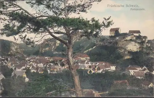 AK Pottenstein Stadtansicht, gelaufen 1906