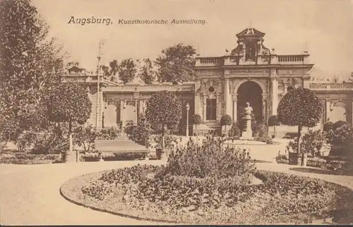 AK Augsburg Exposition d'art historique, inachevée