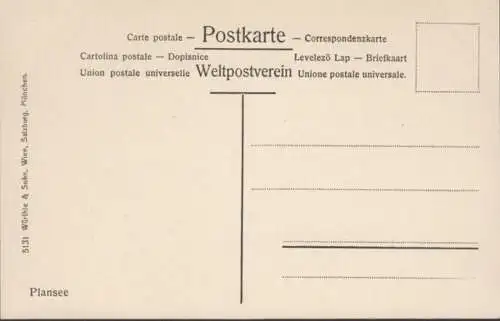 AK Reutte i. Tirol Plansee, incurvée