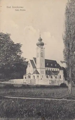 AK Bad Branseau Kath. Église, incurvée