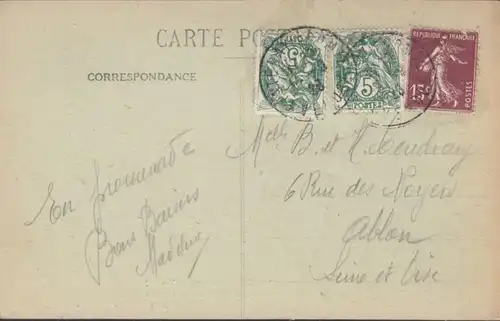 CPA La Forêt de Mervent Le Carrefour du Pont-Prin, couru en 1926