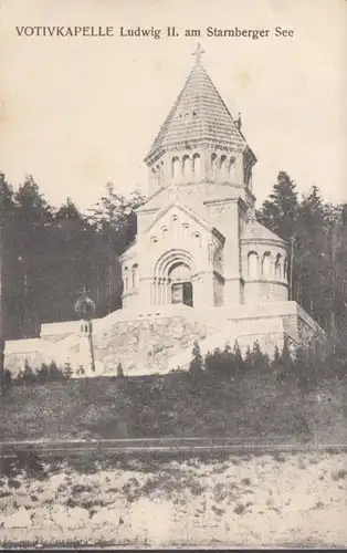 AK Votivkapelle Ludwig II au bord du lac Starnberger, incurable