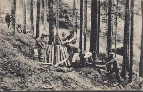 AK Deutsche Soldaten als Köhler Feldpost, gelaufen 1916