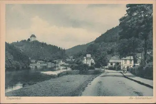 AK Ziegenrück Am Schützenhaus, gelaufen 1935