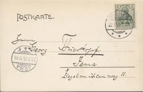 AK Braunlage Achtermannshöhe, couru 1905