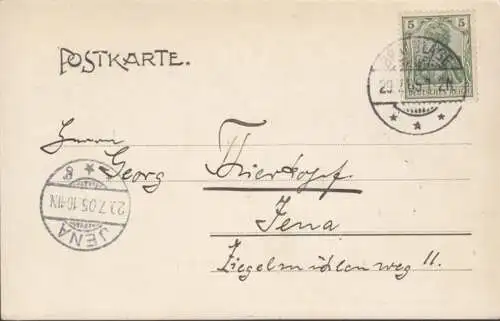 AK Braunlage Achtermannshöhe, gelaufen 1905